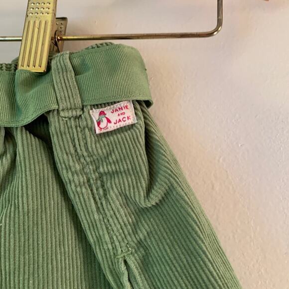 JANIE AND JACK Girl’s Green Corduroy Pleated Skirt with Bow Belt/Size: 12-18 Mos - Picture 9 of 9